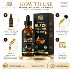 Black Seed Oil 60ML & 230ML, Cold-Pressed — Al Taqwa Nigella Sativa