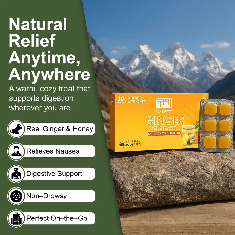 Ginger Candy – Natural Ginger Chews for Digestion Throat Relief